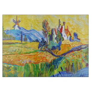 Modern Impressionist Art Summer Provence Scenery Cutting Board
