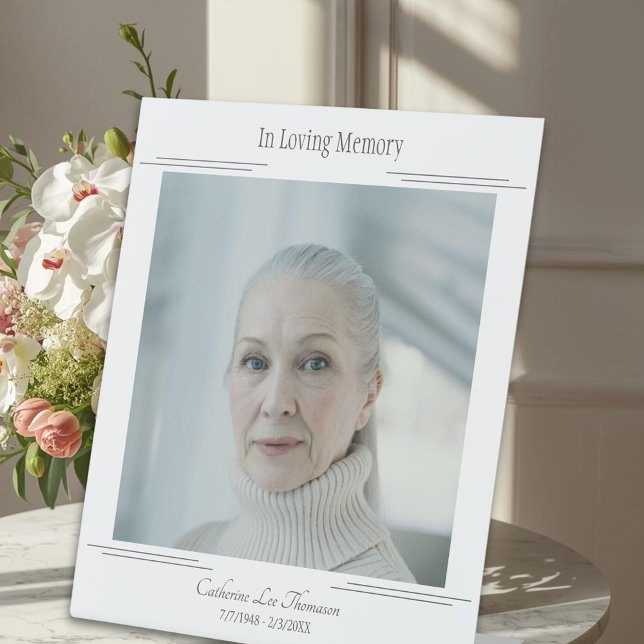 Modern In Loving Memory Funeral Pedestal Sign (Modern In Loving Memory Funeral Pedestal Sign
)