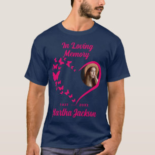Modern 'In loving Memory' Photo Memorial  T-Shirt