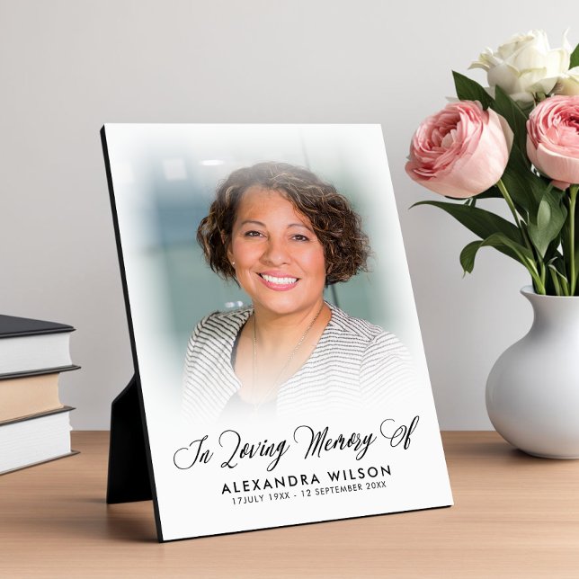 Modern In Loving Memory Photo Plaque (Creator Uploaded)