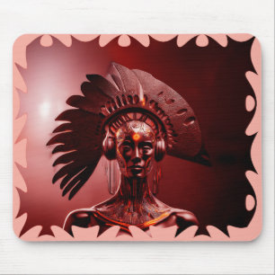 Modern Indian Princess Mouse Pad