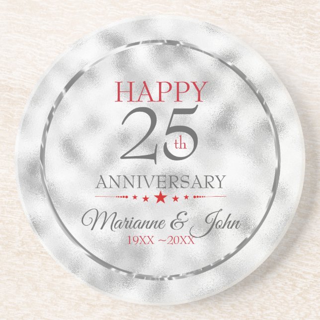 Modern Indistinctly Light Grey Glass Coaster (Front)