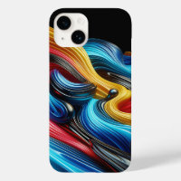 Modern Industrial Metallic Block Pattern Copper an