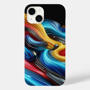 Modern Industrial Metallic Block Pattern Copper an Case-Mate iPhone 14 Case