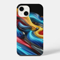 Modern Industrial Metallic Block Pattern Copper an