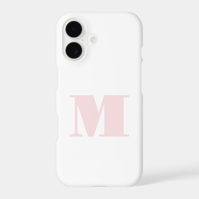 Modern Initial Monogram Blush Pink (Back)