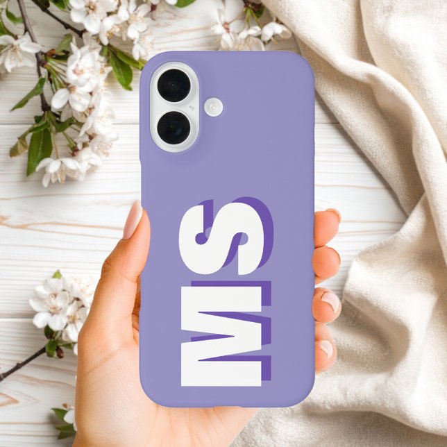 Modern Initial Monogram Case-Mate iPhone Case (Creator Uploaded)