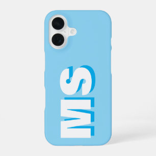 Modern Initial Monogram iPhone 16 Case