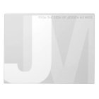 Modern Initials From the Desk Of Notepad