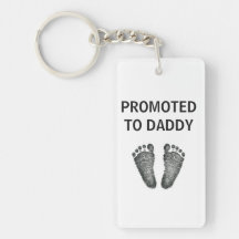Modern Inked Baby Footprint Promoted To Daddy