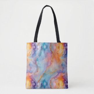 Modern Inkwave Tote Bag