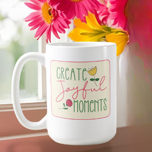 Modern Inspirational Floral Mug