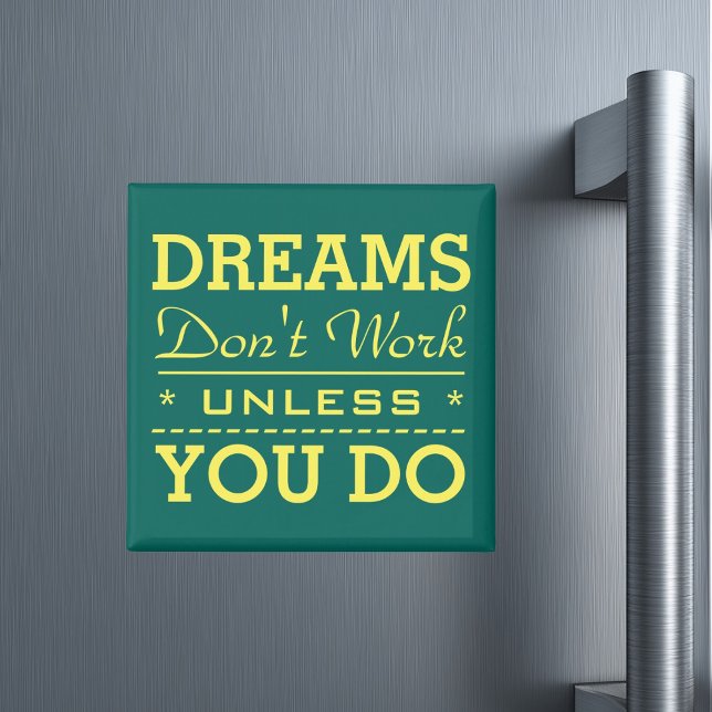 Modern Inspirational Typography Quote Magnet (Creator Uploaded)