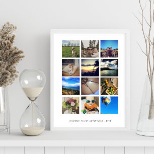 Modern Instagram Photo Collage Poster