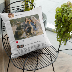 Modern Instagram Post Bestie Cushion