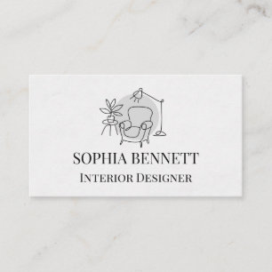Modern Interior Design Business Card
