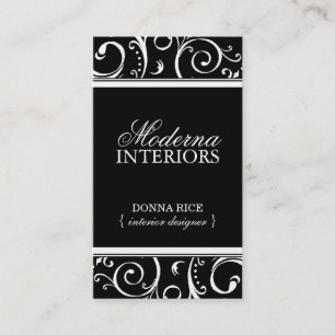 Modern Interior Designer Business Card
