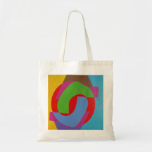 Modern Interlocking Shapes Tiny Tote