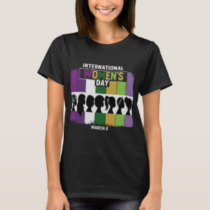 Modern International Women's Day Diverse Women T-Shirt