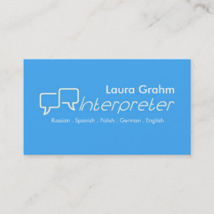 Modern Interpreter Business Card