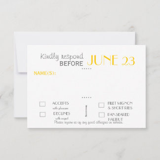 Modern Invitation Suite Response Card