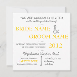 Modern Invitation Suite Wedding Invite