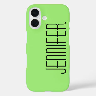 Modern iPhone 6 Case, Green, Personalised 16 Case