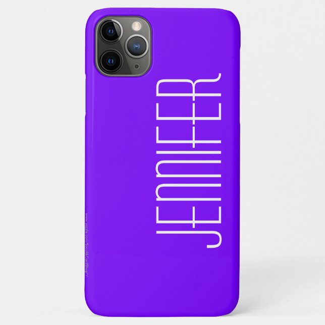 Modern iPhone 6 Case, Purple & White, Personalised Case-Mate iPhone Case (Back)