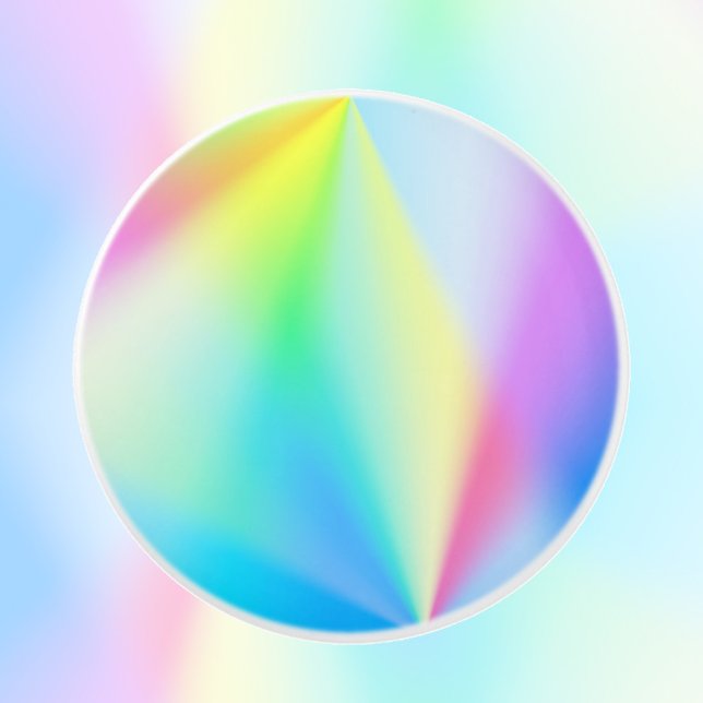 Modern iridescent pastel rainbow coloured ceramic knob (Creator Uploaded)