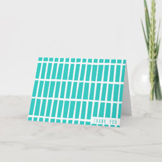 Modern Irregular Rectangle Thank You Cards