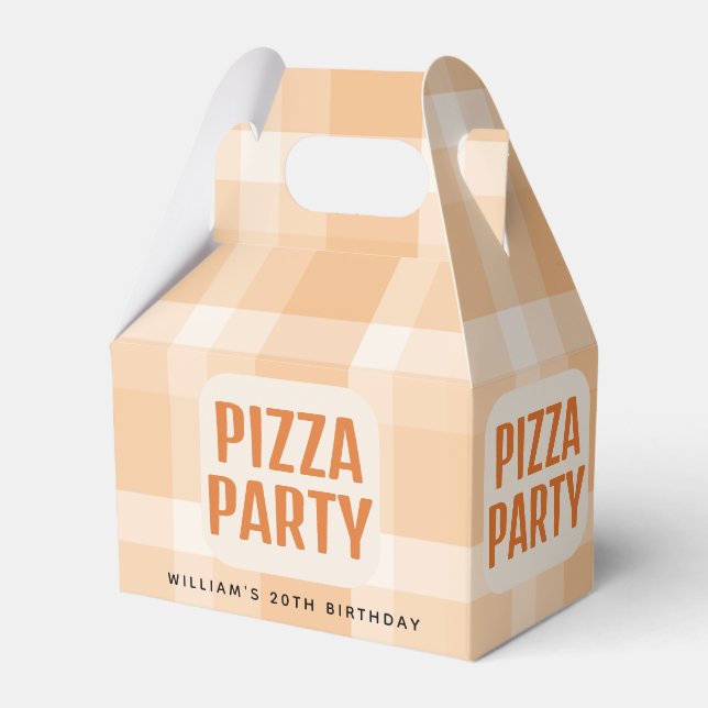 Modern & Italian Any Occasion Pizza Party Favour Box (Front Side)