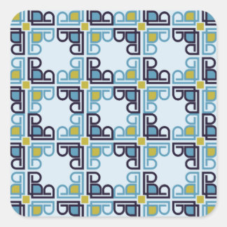 Modern Italian Renaissance mosaic Square Sticker