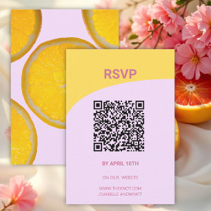 Modern Italian Summer Wedding RSVP QR code