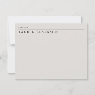Modern Ivory Bold Name Elegant Save The Date