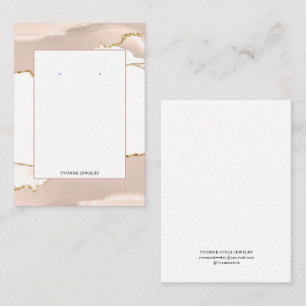 Modern Ivory Earring Display Holder Business Card