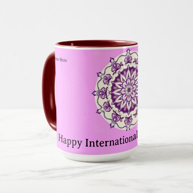 Modern IWD 2026 Strategic Empowerment Custom Mug (Front Left)