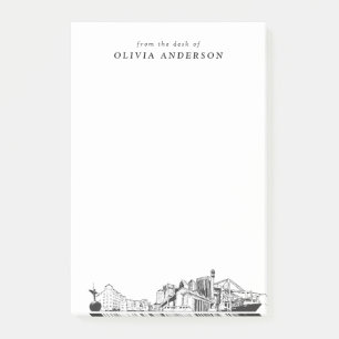 Modern Jacksonville Professional Gift Personalised Post-it Notes