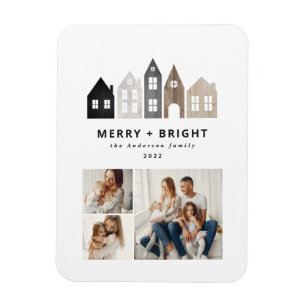 Modern Japan Christmas Nordic houses 3 photo chic  Magnet