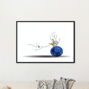 Modern Japanese Black Sea Minimalist Quote Art Poster