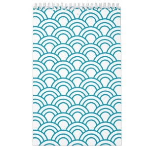 Modern Japanese Geometric Pattern  Calendar