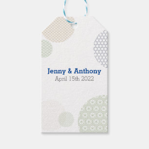 Modern Japanese Paper Pattern Gift Tags