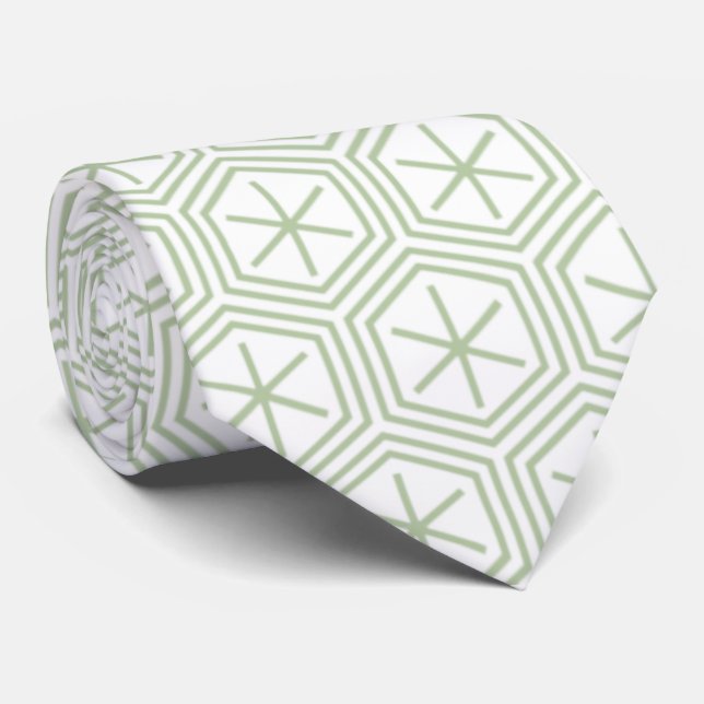 Modern Japanese Paper Pattern Tie (Rolled)