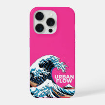 Modern Japanese Wave Art iPhone Case - Pink Aesthe