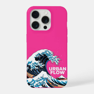 Modern Japanese Wave Art iPhone Case - Pink Aesthe