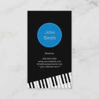 Modern Jazz Pianist/Musician Business Card