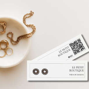 Modern  Jewellery Business QR Code Earring Display