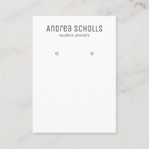Modern Jewellery Earring Display Business Card