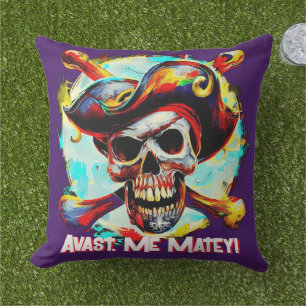 Modern Jolly Roger Cushion