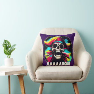 Modern Jolly Roger Cushion