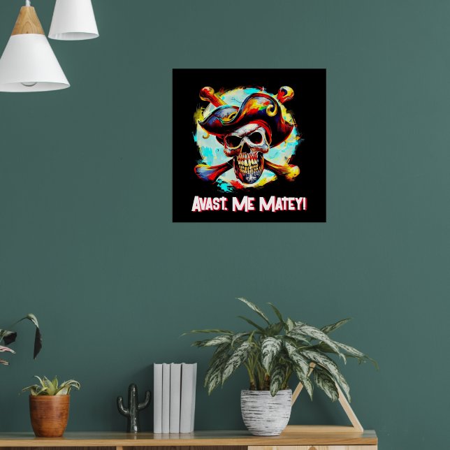 Modern Jolly Roger Poster (Living Room 1)